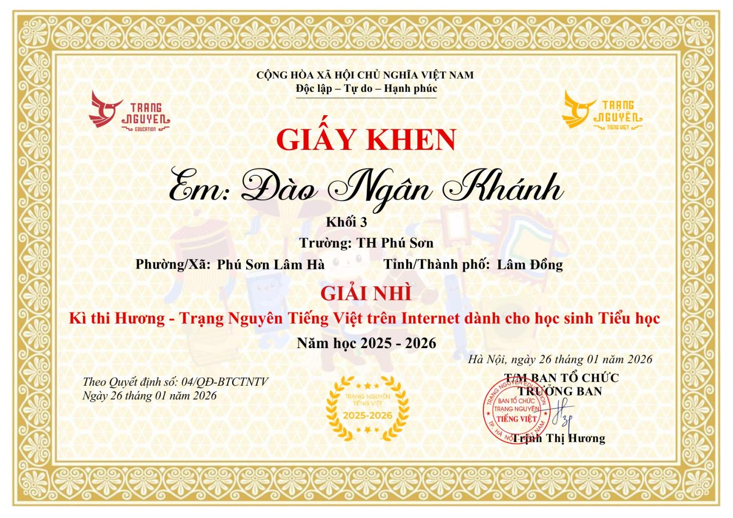 giay khen hoc sinh 6